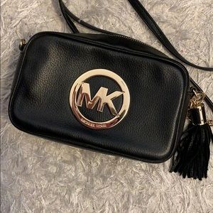 Michael Kors Black Leather Crossbody